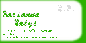 marianna malyi business card